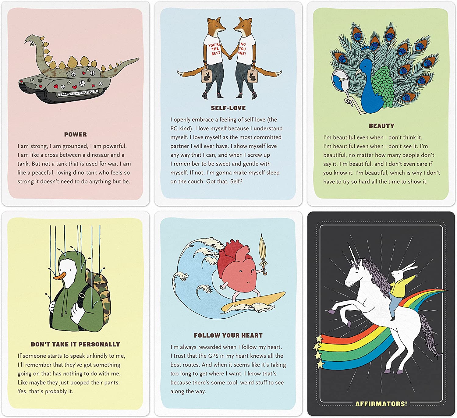 Affirmators! Original: 50 Affirmation Cards Deck Affirmators Original Cards to Help You Help Yourself without The Self-Helpy-Ness (50 Cards) - Image 2